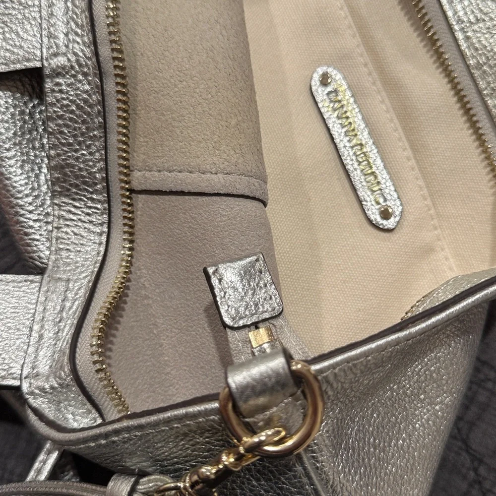 Banana Republic Silver Women's Bag Leather - Picture 5 of 9